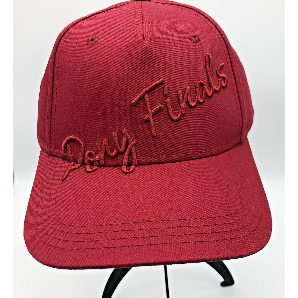 USEF Pony Finals US Equestrian Ball Cap Hat Red Embroidered Strapback OSFM NEW